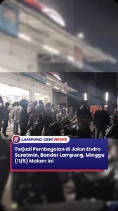 Terjadi Pembegalan di Jalan Endro Suratmin, Bandar Lampung, Minggu (11/5) Malam ini Lampung Geh, Bandar Lampung - Telah terjadi pembegalan di Jalan Endro Suratmin, tepatnya di samping Kampus Institut Teknologi Sumatera (Itera), pada Minggu (11/5) malam. Berdasarkan video rekaman yang diterima Lampung Geh, terlihat warga sedang berkumpul di depan supermarket. “Selamat malam melaporkan dari Jalan Endro Suratmin, telah terjadi perampokan di tugu perahu, dengan korban dua pasangan sejoli kejadian ma