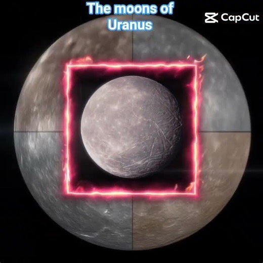 The moons of Uranus! (5 out of 29 of them lol)
