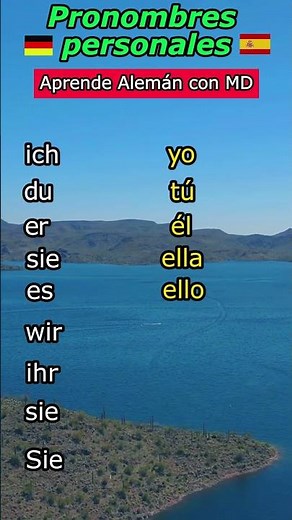Personal pronouns in German and their pronunciation.