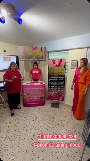 Promo training mode! #arribaequipo💕 #juntosporelrosa #vsuarez #susangkomenpr #sociedadamericanadelcancer 💕 | CG Strategic Brand Activation