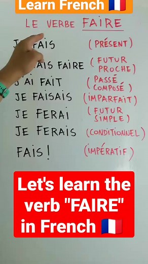 18K views · 437 reactions | Let's learn the verb "FAIRE" in French|Improve your French with us   | OuiTeach & French Becomes Easy | Facebook
