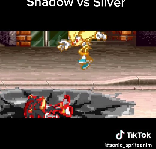 Shadow vs Silver Sprite Animation Showdown