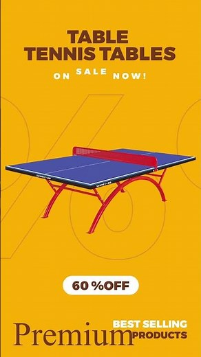 Smash into the season with our premium table tennis tables