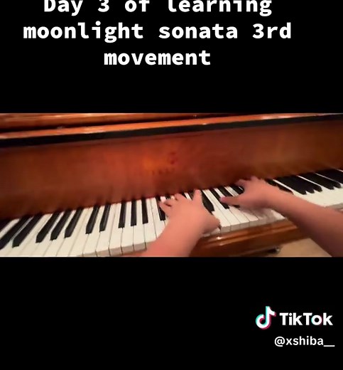 Learning Beethoven's Moonlight Sonata 3rd Movement