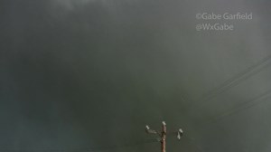The Sulphur, Oklahoma tornado near peak intensity. May 9, 2016 | Storm Chaser Gabe Garfield