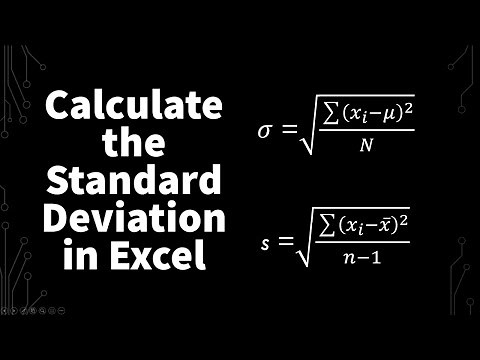 How To Calculate The Standard Deviation in Excel | Statistics #Shorts