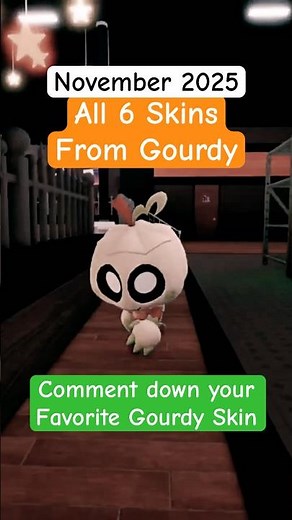 ALL 6 GOURDY SKINS IN DANDYS WORLD (November 2025) #roblox #dandysworld #halloween