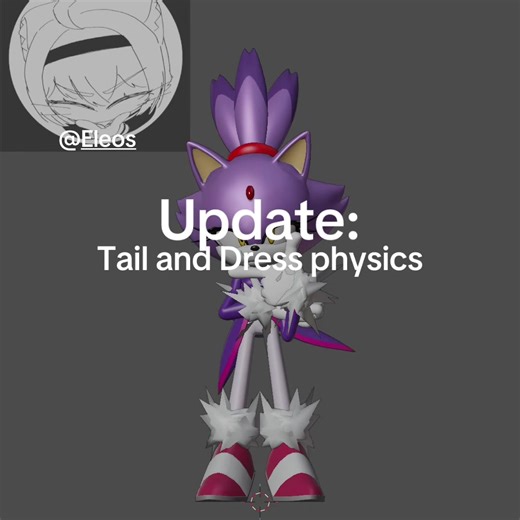 Animating Blaze the Cat's Dance with Blender