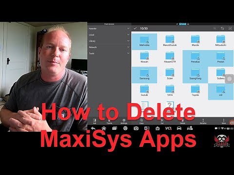 Autel MaxiSys, How To Delete Apps