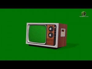 Old Television Green Screen HD