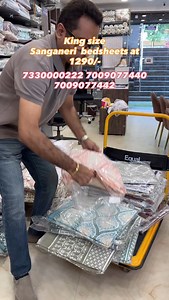 3.7K views · 230 reactions | 7330000222 7009077440 7009077442 king size sanganeri printed bedsheets at just 1290 #HomeImprovement #HomeDecor #bedsheets #bedcover #decor #Cushion #Sirsa #Punjab #zirakpur #delhi #mumbai #jaipur #bangalore #karnataka #chandigarh #pune #faridabad #fbreels #reelsfbシ #explorepage #patiala #cushions #Curtains | Anshumali Gupta | Facebook
