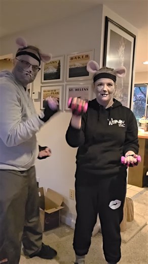 Round & Round by Ratt Happy Halloween from these two Gym Rats! Looking like we might be drowned rats with the weather tonight. Wish us luck on Auntie & Uncle duty. Wrapped up All Bodi Block 11 today. Ready for a new group run through #mbfsuperblock starting on Monday. #dancefriday #feelgoodfriday #halloween #halloweenmakeup #gymrat #squeak #bodi #allbodiblock | Alyssa Puffer Tate
