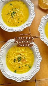 Copycat ‘Maggi’ Chicken Noodle Soup 🌙 Growing up we called this “Ramadan soup” - anyone else ? And honestly it’s nicer than Maggi 🤷‍♀️ serve with xtra lemon we love it! Copycat ‘Maggi’ Chicken Noodle Soup 1.2 litres of water in total 2 heaped tablespoons chicken stock powder, I used @massel_australia 1 teaspoon onion powder 1 teaspoon garlic powder 1/2 teaspoon turmeric 1/2 teaspoon parsley flakes 1-2 tablespoons of butter 2 handfuls (approx 1/2 cup) of vermicelli noodles To serve: Fresh parsl