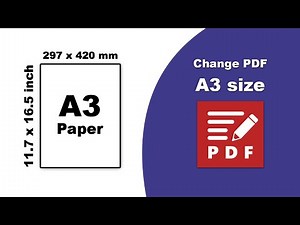 How to change pdf size to A3 in PDF-XChange Editor