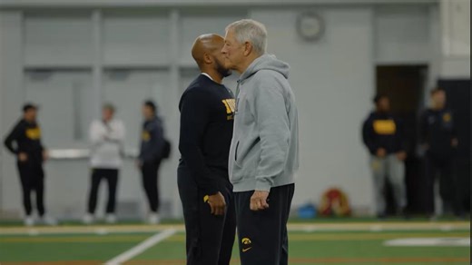 Kirk Ferentz — still very much involved in the day-to-day coaching at Iowa.Just a small look into what he does with the offense, but man, for a guy who just turned 70 last fall, KF sure appears to have not lost a beat.