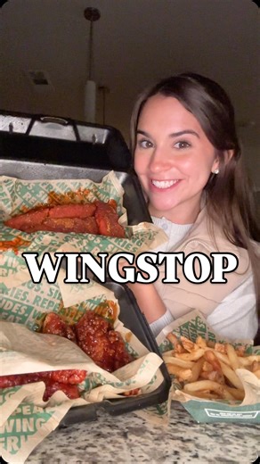 @gracekellyanneats on Instagram: "Trying Wingstop flavors I’ve never had 🤭❤️ #wingstop #review #foodreview #eatwithme #eating"