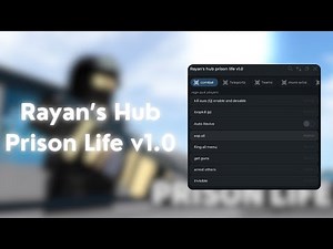 Roblox Prison Life Admin Script | Ryan's Hub | 2025