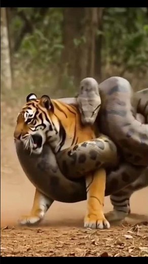 “Tiger Saves Its Baby from Deadly Snake Attack | Emotional Jungle Story | 3D Wildlife Animation”