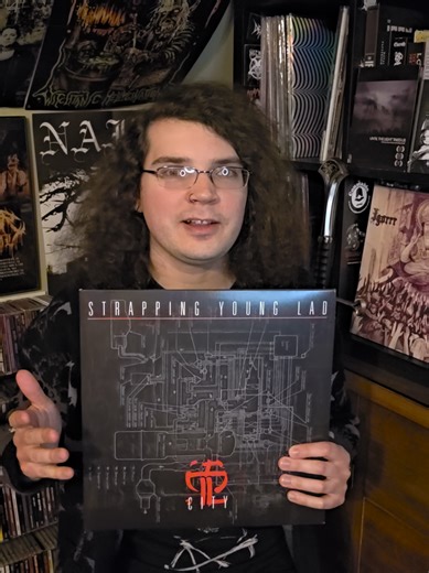 This is easily my favorite industrial metal album. It's a noisy, chaotic cluster and I love every second of it. Discord link in profile. #music #vinyl #metalhead #industrialmetal #strappingyounglad