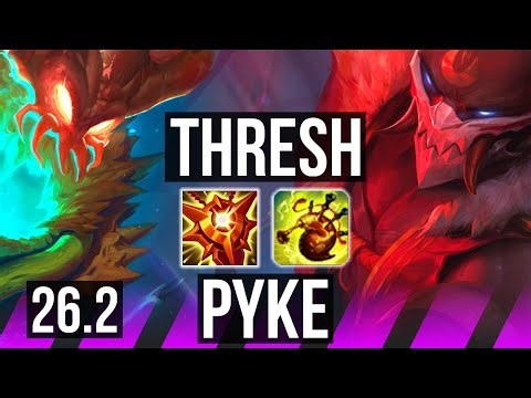 THRESH & Kalista vs PYKE & Varus (SUP) | Perfect KDA: 4/0/22 | KR Master | 26.2