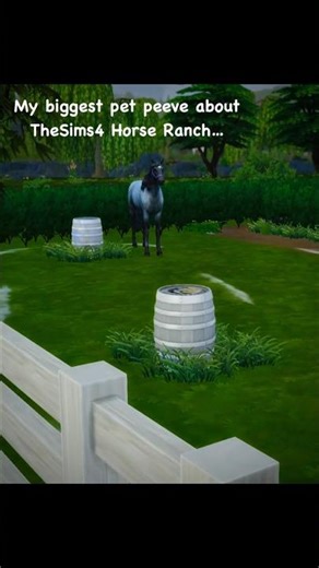 Why This Drives Me Crazy in Sims 4 Horse Ranch... 🐎 #thesims4 #horse #barrelracing