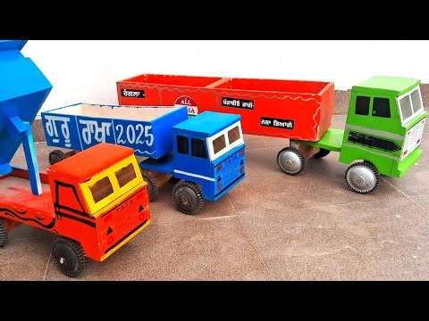 #Latest woods Model hand made Model TATA Truck 🚚 & Big Trailer Trucks
