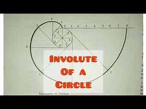 INVOLUTE OF A CIRCLE in | Technical drawing | Engineering drawing