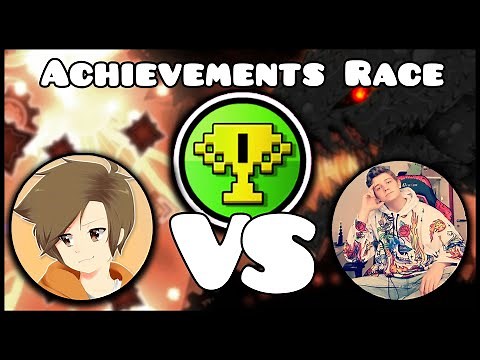GEOMETRY DASH ACHIEVEMENTS RACE (vs GD Colon)