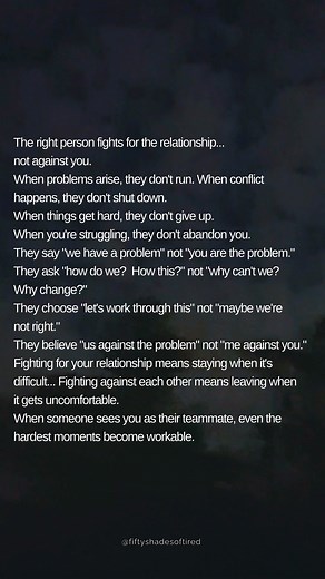 258K views · 3.3K reactions | When someone sees you as their teammate, even the hardest moments become workable. | Fifty Shades of Tired | Facebook