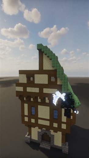 Copper roofed house - build time-lapse: Minecraft building