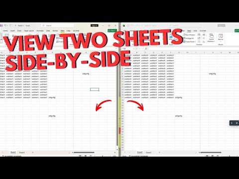 How To View Two Sheets Side-by-side In The Same Excel File (Full Guide)