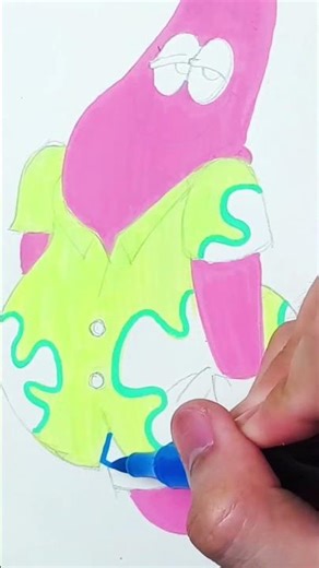 SpongeBob SquarePants - Partick Star #art #drawing #spongebob #drawingchallenge #animation #cartoons