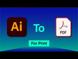How to Export PDF in Illustrator | illustrator to pdf | Ai to pdf | Printable pdf from illustrator