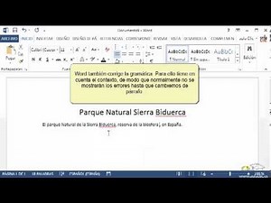 Curso de Word 2013. 5.1. Revisar mientras se escribe.