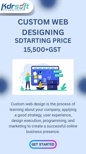 21 reactions | Custom web design is the process of learning about...