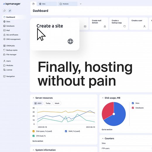 Hosting feels complicated? ispmanager makes it easy. | ispmanager