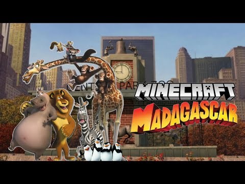 Minecraft Madagascar #1: Alex trapped in just one block (Minecraft Machinima)