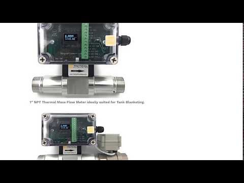 Nitrogen Tank Blanketing Mass Flow Meter. Best Practices Flow Meters