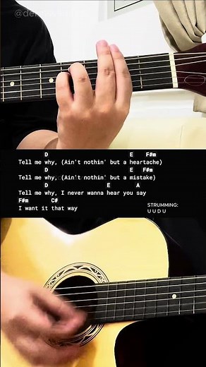 I Want It That Way - Backstreet Boys | Easy Guitar Chords Tutorial For Beginners #guitarlesson