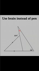 Basic mathematics Triangle problem algebra tricky problem #mathteacher #mathlover #mathfun #algebra