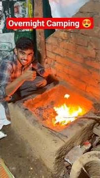 Overnight Camping Challenge in New Mini House 😍 #minivlog #dailyminivlog #viral #shorts #camping