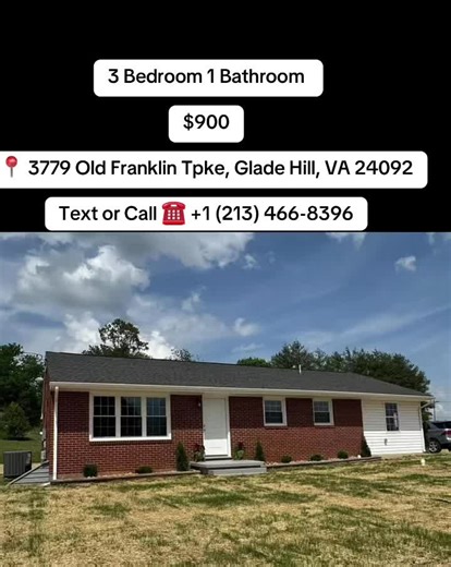 Updated maintenance free BRICK RANCH with 1467 square feet just minutes to medical facilities, restaurants, shopping etc. One level living, open kitchen/dining area, beautiful Hickory Cabinetry. Formal living room, huge 12x28 family room, 3 bedrooms, laundry and full bath. New luxury vinyl flooring, windows replaced, new septic system, new pressure tank, and totally repainted. Termites treated 6/30/25, just added vapor barrier w/ new sump pump, and new electric entrance cable.#virginia #housetou