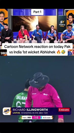 Part 1 | Cartoon Network reaction on today First wicket Abhishek Sharma 🤣 | Pakistan vs India T20 world cup Match #cricket #cricketlover #trending #viral #fyp