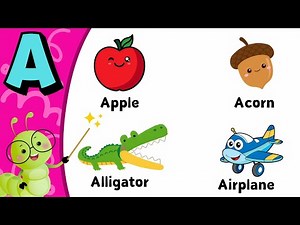 A to Z Alphabet Learning: Fun Words for Every Letter | ABC Flashcards for Kids