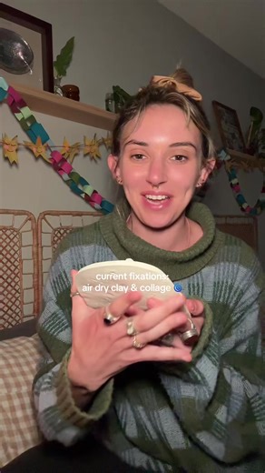 WIP Wednesday: Discovering Air Dry Clay and Collage Projects