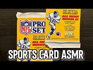 ASMR Football Card Draft | Making a team out of 1990 Pro Set | Sports Card ASMR