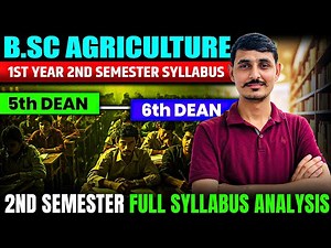 BSc Agriculture 2nd Semester Syllabus 2026 | BSc Ag Second Semester Complete Guide All Subjects
