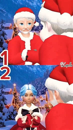 Santa vs Mrs Claus🎅#zepeto #love #tiktokdance #lovedance #tiktok #trending #miraculousladybug