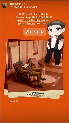 NEW GORILLAZ G MIXES 23 UPDATE PLAYLISTS FOR MURDOC NOODLE RUSSEL AND 2D!!!