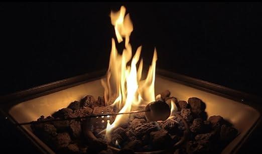 Lava Rock being used in a fire pit